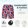thumbnail image 3 of Mens Union Jack All Uk Flag 2 in 1 Quick Dry Swim Trunks with Compression Liner Beach Shorts, 3 of 6