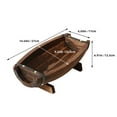 thumbnail image 2 of RENACLIPY Half Barrel Planters Outdoor Flower Pots Rustic Wooden Planters For Wedding Scene 1Set, 2 of 8