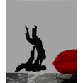 thumbnail image 2 of Wallhogs Martial Arts Throwing II Silhouette Cutout Wall Decal, 2 of 2