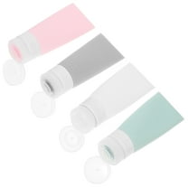 LABSERRON Silicone Travel Bottles Assorted Color 4Pcs Portable for Women