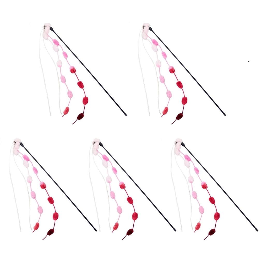 WIND LAND Cat Teaser Stick Toy Cat Stick Toy Wand Funny Teaser wand Cat Interactive Toy