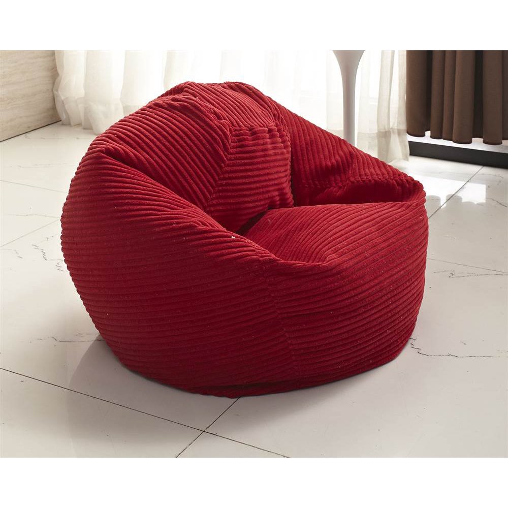 Junior Size Bean Bag Chair in Red