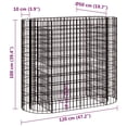 thumbnail image 4 of vidaXL Lit Surélevé en Gabion Fer Galvanisé 120x50x100 cm, 4 of 5