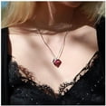 thumbnail image 2 of Collar De Corazón De Amor, Collar Con Colgante De Corazón De Cristal Para Mujer, Regalos De Joyería Para Mujer Kearding AP007558-03, 2 of 6