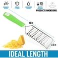 thumbnail image 6 of Zulay Kitchen Professional Stainless Steel Flat Handheld Cheese Grater - Green, 6 of 7