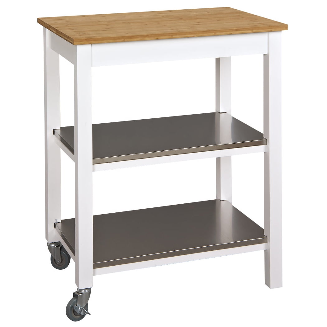 30" X 20" X 36" White Ultimate Kitchen Island