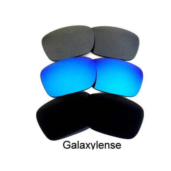 Galaxy Replacement Lenses for Oakley Holbrook Silver, Ice Blue & Black 3 color