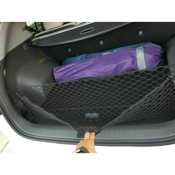 EACCESSORIES EA Rear Trunk Organizer Cargo Net for Hyundai Tucson 2015-2023 – Envelope Style Cargo Net – Premium Mesh Car Trunk Organizer Vehicle Carrier Storage – Compatible Hyundai Tucson 2015-2023