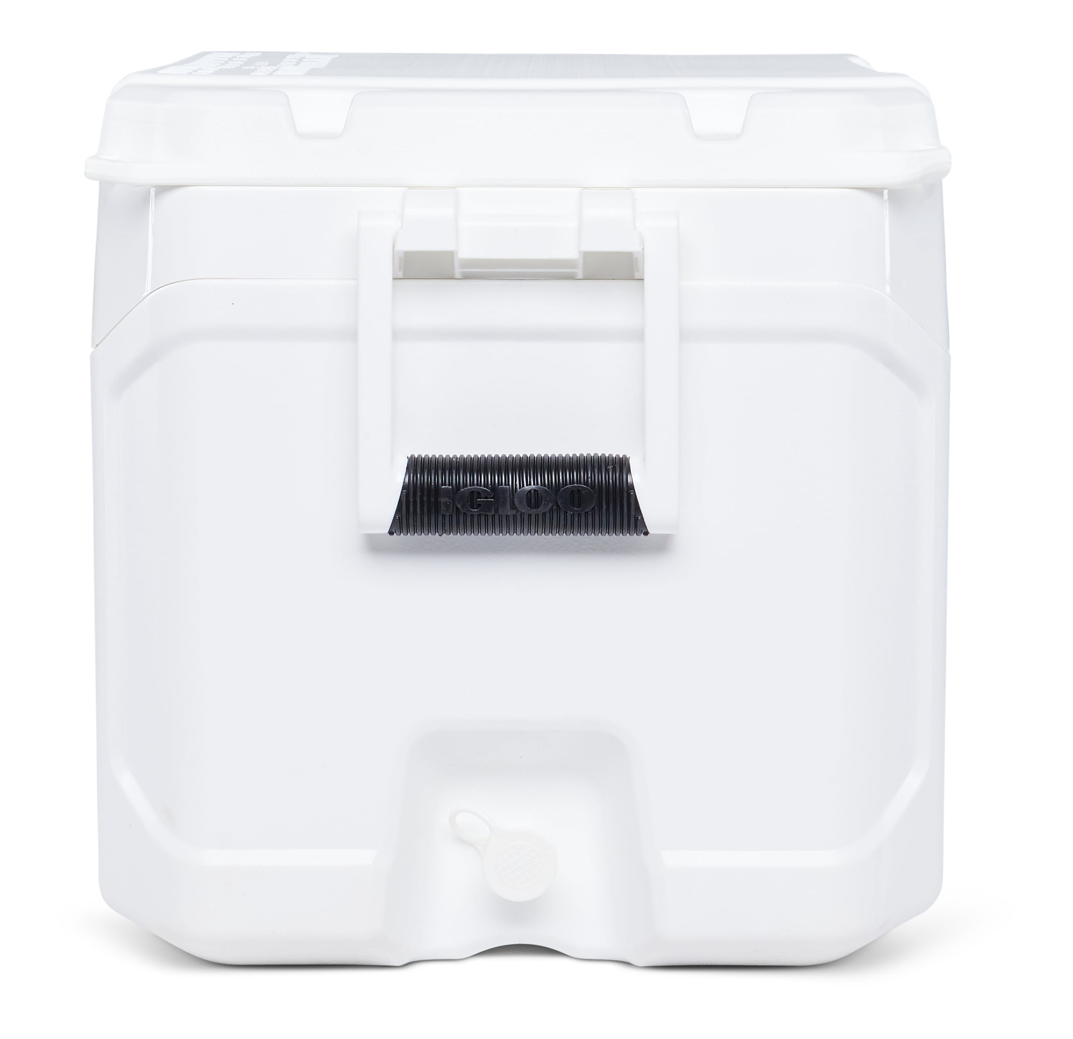 Igloo 50q Latitude Ice Chest Water Cooler with Mobile Device Stand, White