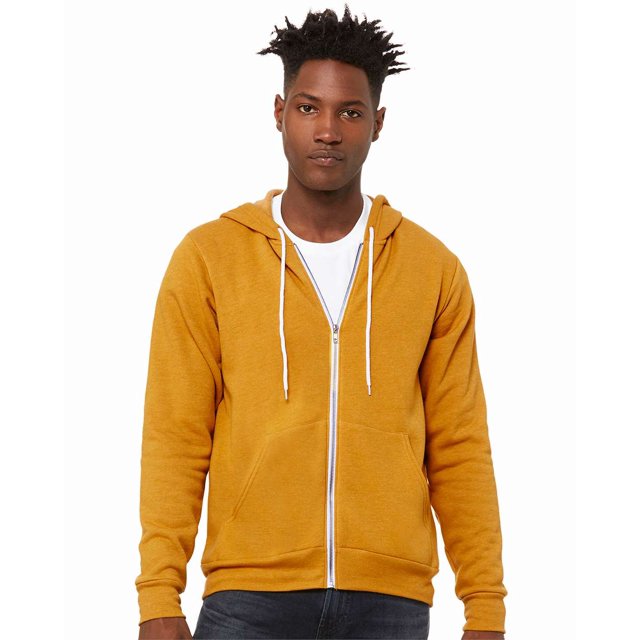 Bella + Canvas Unisex Sponge Fleece Full-Zip Hooded Sweatshirt