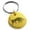 Gold, variant on Stainless Steel Celtic Bull Rune Engraved Small Medallion Circle Charm Keychain Keyring