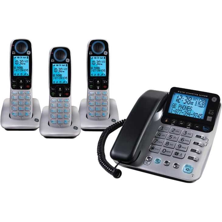 30524EE4 Quad Cordless Phone with Answering Machine - Walmart.com