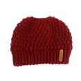 thumbnail image 7 of Sinhoon Women Winter Warm Hat Ponytail Beanie Hat High Messy Bun Stretch Knitted Ponytail Cap, 7 of 7