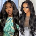 thumbnail image 2 of Lace front wig hot selling women's long wavy curly hair synthetic wig, 2 of 10