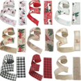 thumbnail image 4 of (Blanco) decoraciones navideñas imitación de cinta de cáñamo 5cm bolsa de regalo decoración regalos Afortunado Sencillez, 4 of 4