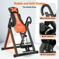 Pooboo Spine Gravity Hang Inversion Table for Back Pain and Strength ...