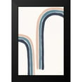 thumbnail image 2 of York, Leah 17x24 Black Modern Framed Museum Art Print Titled - Rainbow II Blue, 2 of 5