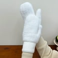 thumbnail image 2 of Winter Striped Lined Thermal Mittens for Extreme Cold Weather Outdoor Cycling Skiing Warm Insulated Hand, 2 of 3