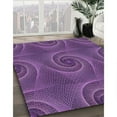 thumbnail image 3 of Ahgly Company Machine Washable Indoor Rectangle Transitional Purple Iris Purple Area Rugs, 8' x 12', 3 of 7