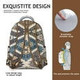 thumbnail image 3 of Rustic Artistic Natural Floral School Backpack, Durable and Scratch-Resistant, Adjustable Shoulder Straps with Earthy Bohemian Style and Vintage Fashion Pattern for Student, 3 of 6