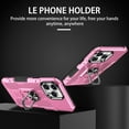 thumbnail image 2 of Phone Case for iPhone 15 Plus Case, iPhone 15 Plus Phone Case Built in 360 Rotating Ring Stand, Luxury Heavy Duty Armor Hard PC Soft TPU Slim Phone Case for iPhone 15 Plus - Pink, 2 of 9