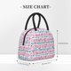 thumbnail image 2 of Fotbe Striped Flamingo Bolsa de Almuerzo con Estampado, Lonchera Aislada, Contenedor de Comida Reutilizable Tipo Cooler a Prueba de Fugas, 2 of 6