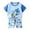 Blue, variant on Hienoo Infant Boys Outfits Cartoon Casual Short Sleeve T Shirt Shorts Set, Sizes 18-24M