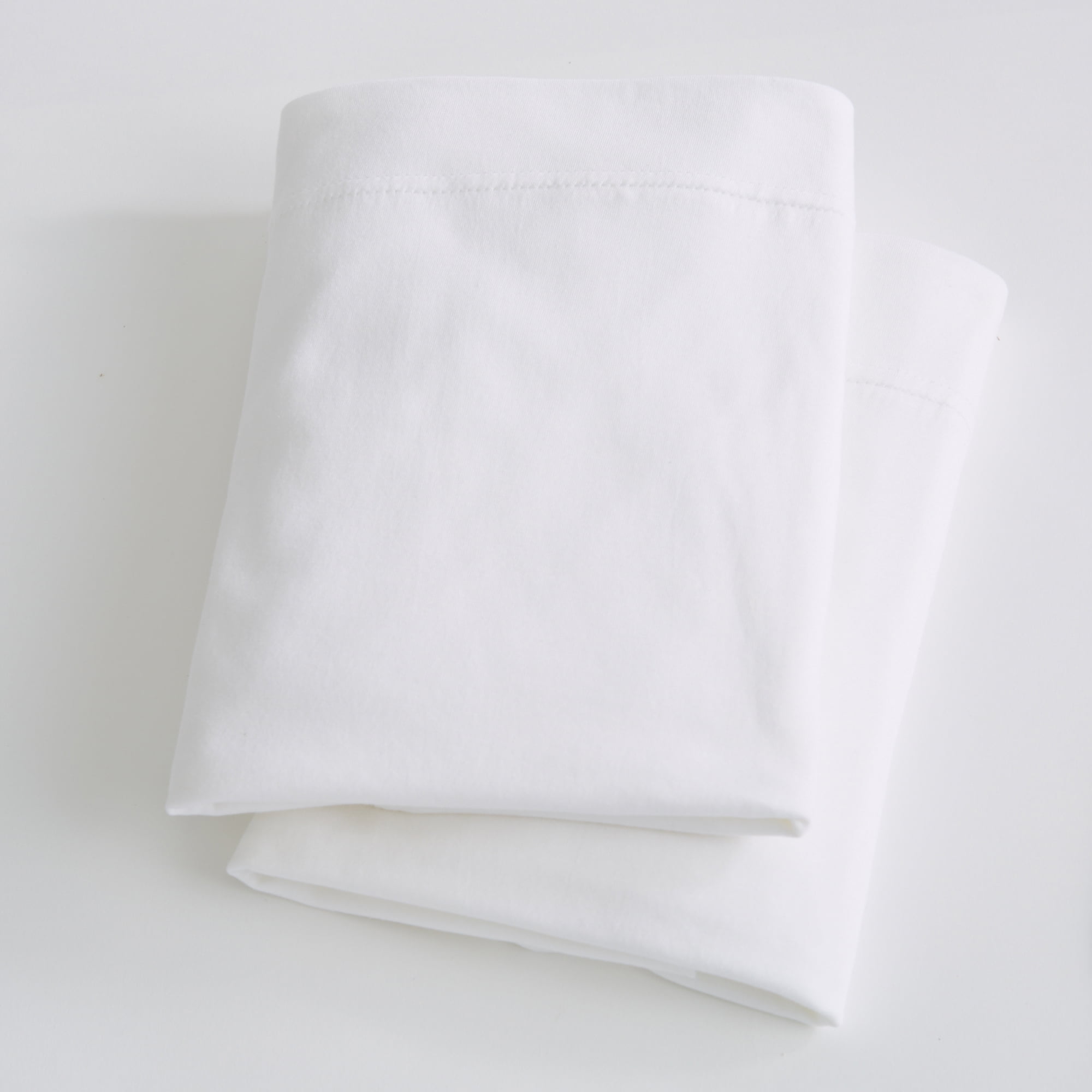 Soft Comfortable Great Bay Home Extra Soft Modal Jersey Knit Pillowcase Set Standard, White Cozy All-Season Pillowcases