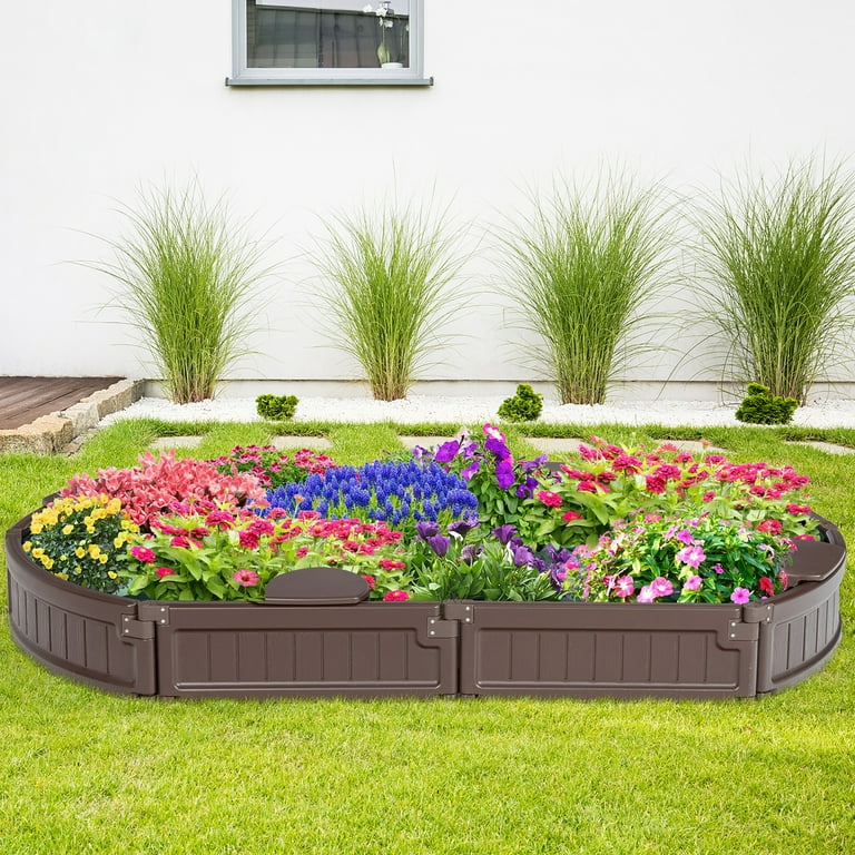 サンドボックス　6台 サンドボックス 6台 Costway 6F HDPE Sandbox with Built-in