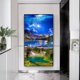 thumbnail image 3 of Colinas verdes y aguas verdes 5D DIY Kits de pintura de diamantes Resina completa FLhrweasw Nuevo, 3 of 9