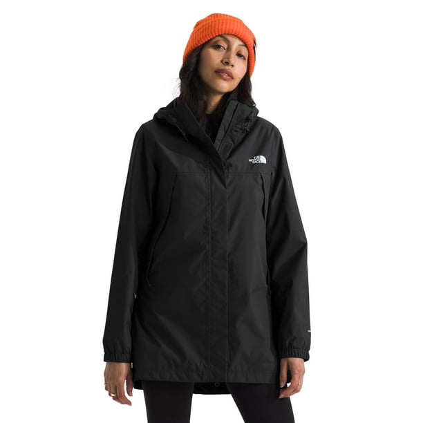 Chaqueta tipo parka THE NORTH FACE Antora impermeable para mujer, color negro, talla XS