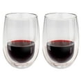 thumbnail image 2 of Vinotemp Double Wall Glass Tumblers (Set of 2), 10 fl. oz, Clear, 2 of 4