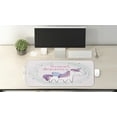 thumbnail image 2 of Saying Computer Mouse Pad, Unicorn Hand Drawn Circles Dots and Stars Nursery Theme, Rectangle Non-Slip Rubber Mousepad Large, 31" x 12" Gaming Size, Multicolor, by Ambesonne, 2 of 2