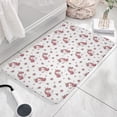 thumbnail image 3 of White Cartoon Unicorn Flower Heart Flannel Non Slip Door Rugs,Washable Door Mats Indoor,Decorative Door Mats,Dirt-Resistant and Absorbent Doormat for Entrance,Bedroom,Kitchen,Bathroom,31.5"x17", 3 of 4