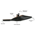 thumbnail image 3 of Journee Womens Missie Slip On Square Toe Mules Flats, 3 of 10