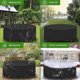 thumbnail image 2 of Garden Table Cover Round Waterproof Anti-UV Oxford Heavy Duty Protective Cover Garden 190X80CM, 2 of 4