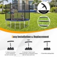 thumbnail image 4 of Gymax 2 Pcs Ressorts Élastiques de Remplacement pour Trampoline 7 Pouces Acier Galvanisé, 4 of 8