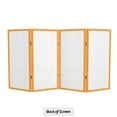 thumbnail image 6 of Red Lantern 3 ft. Short Double Cross Shoji Screen - Honey - 4 Panels, 6 of 6