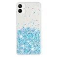 thumbnail image 2 of Luminous Case for Samsung Galaxy A05, Glow in the Dark Fluorescent Glitter Case for Women Girls, Bling Sparkle Lightweight Slim Shockproof Protective Phone Cover for Samsung Galaxy A05, Blue, 2 of 6