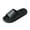 Black, variant on Willtoo Massage House Slides for Women, Non‑Slip Quick‑Dry Open Toe Slippers Textured Footbed Shower Sandals for Bathroom Indoor Home