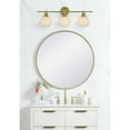 thumbnail image 2 of Living District Collier 3 Light Satin Gold And Frosted White Glass Wall Sconce, 2 of 8
