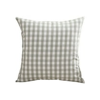 LEHOZIHEQ Plaid Throw Pillows, Green Plaid Decorative Throw Pillow, 18x18 Inch Farmhouse Gingham Square Cushion, for Indoor Couch Bed or Outdoor Porch Patio