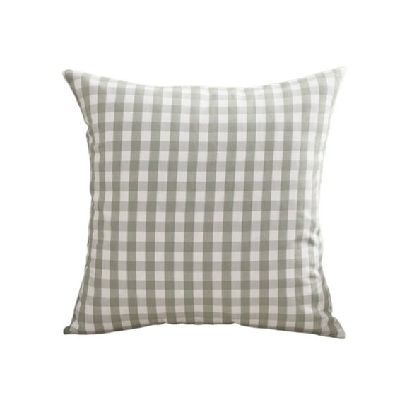 LEHOZIHEQ Plaid Throw Pillows, Green Plaid Decorative Throw Pillow, 18x18 Inch Farmhouse Gingham Square Cushion, for Indoor Couch Bed or Outdoor Porch Patio