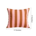 thumbnail image 3 of CaiYueKe Outdoor Waterproof Pillow Cover, 18 x 18 inch Striped Pattern Decorative Cushion Case, Patio Garden Balcony Sofa Chair Throw Pillowcase, Weather Resistant Home Decor, 3 of 7