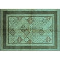 thumbnail image 1 of Ahgly Company Indoor Rectangle Oriental Light Blue Industrial Area Rugs, 2' x 4', 1 of 4