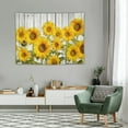 thumbnail image 2 of COMIO Room Decor Aesthetic Tapestry for Bedroom and Laundry,Sunflower Flower Tapestries for Teen Girl Baby Shower Decorations Bathroom, 3D Print White Outdoor Garden Soft Fabric Art Wall Covering, 2 of 7