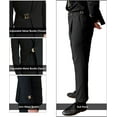 thumbnail image 2 of Men's 2 Piece Suit with Metal Clasp Slim Fit Suit Stylish Business & Casual Tuxedo Suit, 2 of 7