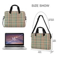 thumbnail image 3 of FORMRS 16" Laptop Bag Carrying Sleeve Case with Handle Travel Shoulder Briefcase, Red Green Tartan Pattern, 3 of 8