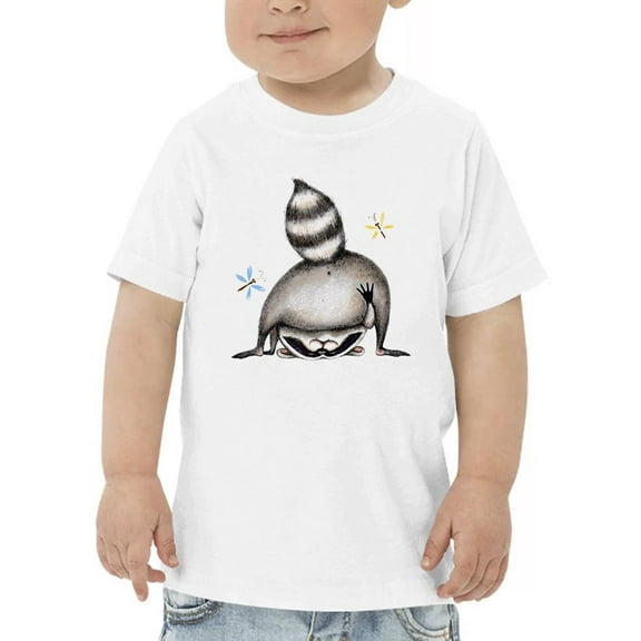 Funny Raccoon Stretching T-Shirt Toddler -Image by Shutterstock,  4 Toddler