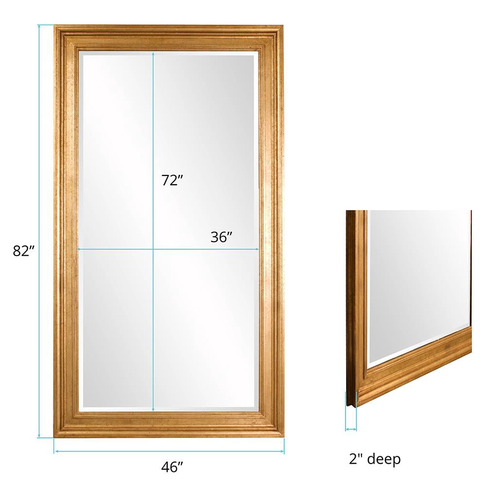 Tyler Dillon Gold Wood Framed Full Length Chandler Wall Mirror